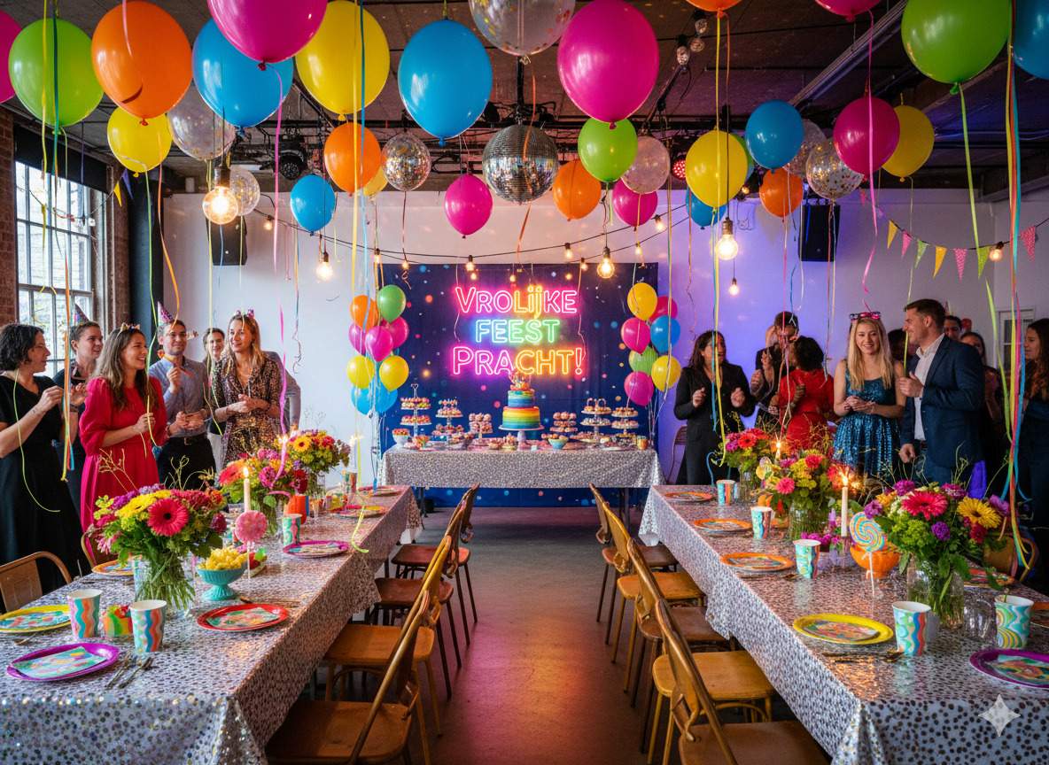 Kleurrijke feestelijke decoratie